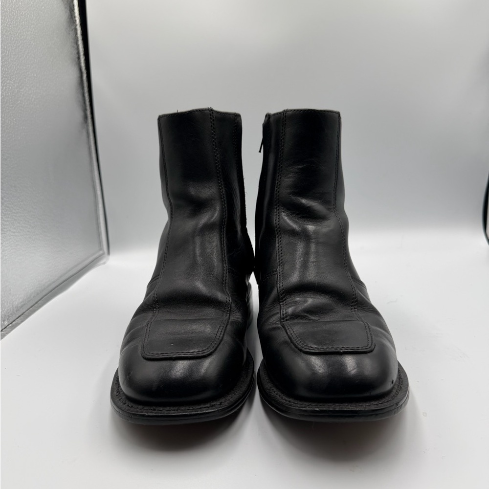 Executive Imperials Mens 6.5 E2 Black Leather Dress Boots Shoes 908